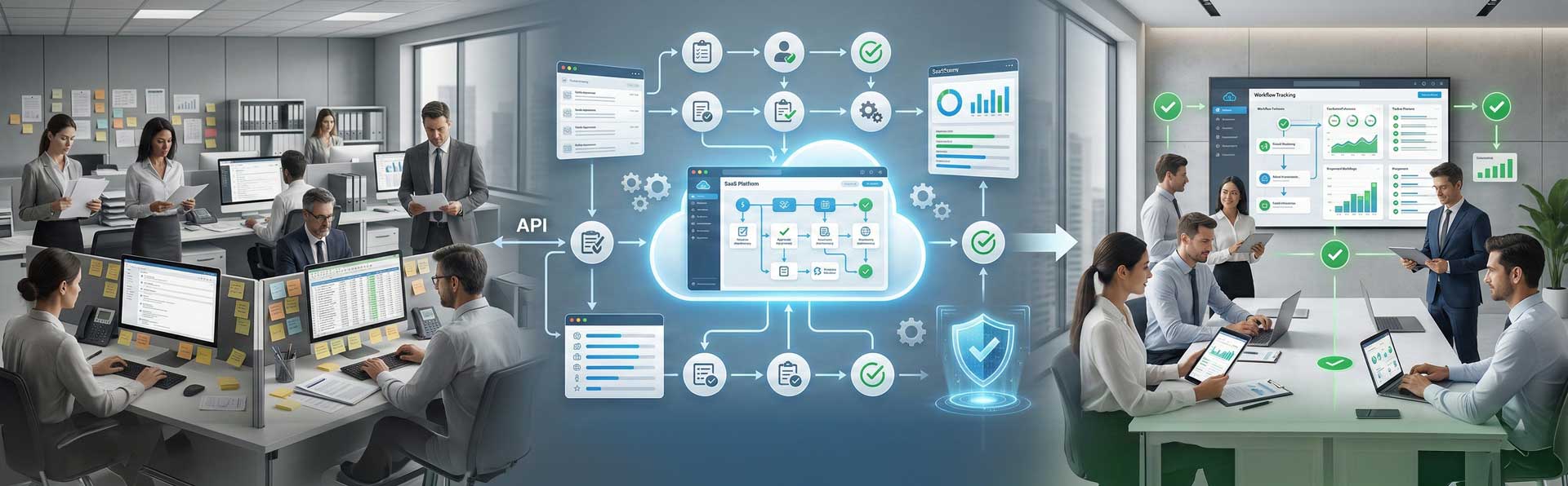 Custom SaaS workflow automation platform