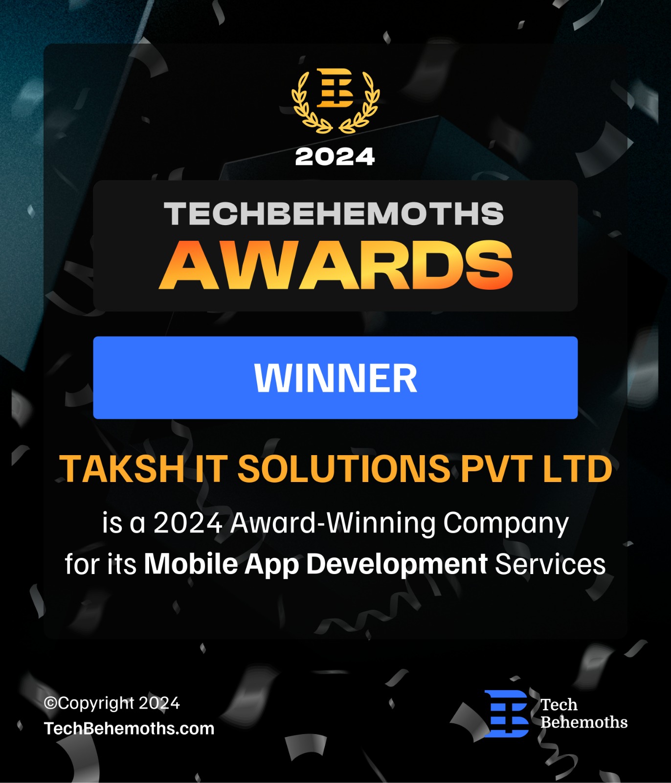 Techbehemonths Logo | Taksh It Solutions